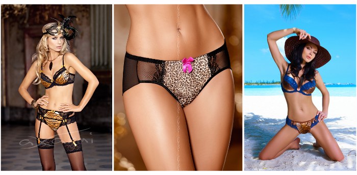 Bielizna w motywy i wzory zwierzęce - AXAMI