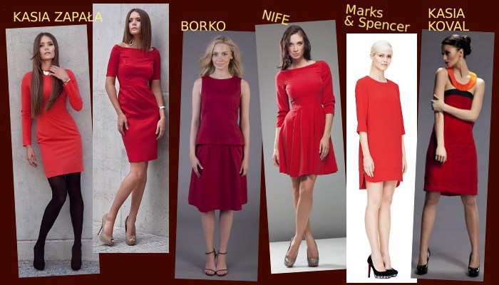 Czerwone sukienki