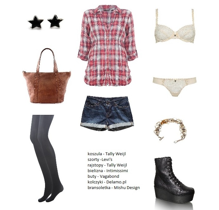 Stylizacje: koszula w kratę