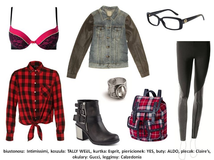 Stylizacje: koszula w kratę