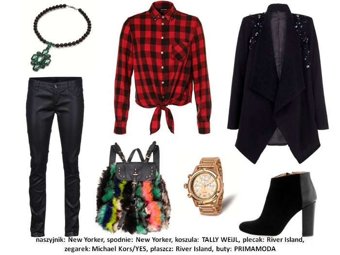 Stylizacje: koszula w kratę