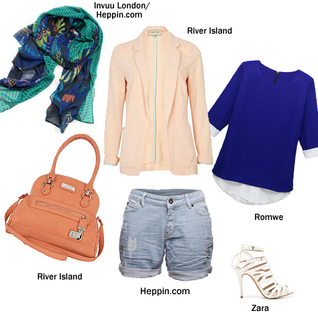 Szorty dżinsowe - Stylizacje na lato 2012 - HEPPIN