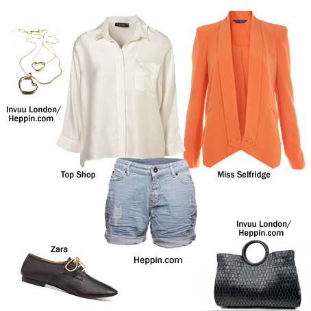 Szorty dżinsowe - Stylizacje na lato 2012 - HEPPIN