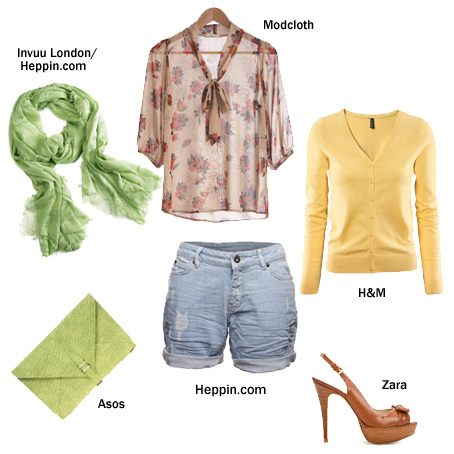 Szorty dżinsowe - Stylizacje na lato 2012 - HEPPIN